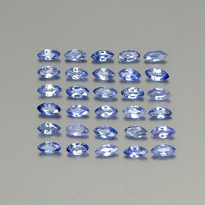 2.63캐럿 천연 블루 사파이어 보석, 마퀴즈, 4.1×2.1 mm, VVS-VS