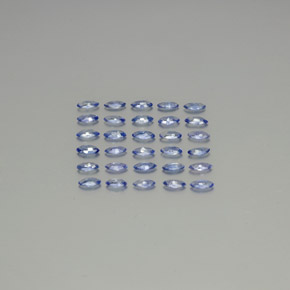 2.63캐럿 천연 블루 사파이어 보석, 마퀴즈, 4.1×2.1 mm, VVS-VS