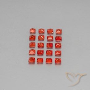 2.58캐럿 천연 미디엄 레드 사파이어 보석, 스퀘어, 2.7×2.7 mm, VVS-VS