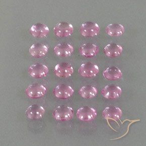 3.30캐럿 천연 매우 연한 핑크 사파이어 보석, 라운드 컷, 3.15 mm, 투명한
