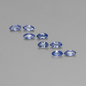 캐럿 천연 블루 사파이어 보석, 마퀴즈, 4.5×2.3 mm, VVS-VS
