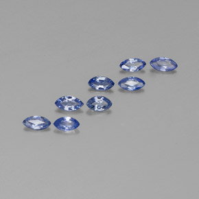 캐럿 천연 블루 사파이어 보석, 마퀴즈, 4.5×2.3 mm, VVS-VS