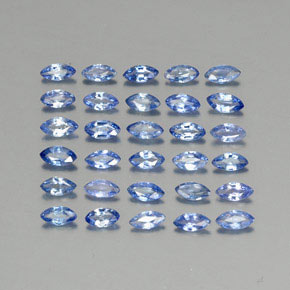 2.83캐럿 천연 블루 사파이어 보석, 마퀴즈, 4×2 mm, VVS-VS