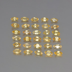 3.37캐럿 천연 골든 옐로우 사파이어 보석, 마퀴즈, 3.8×2 mm, VVS-VS