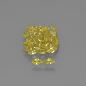 3.34캐럿 천연 골든 옐로우 사파이어 보석, 마퀴즈, 4.1×2.1 mm, VVS-VS