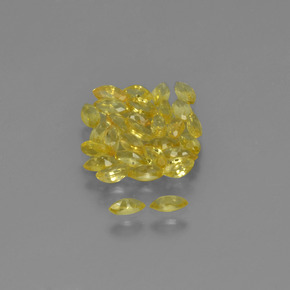 3.34캐럿 천연 골든 옐로우 사파이어 보석, 마퀴즈, 4.1×2.1 mm, VVS-VS