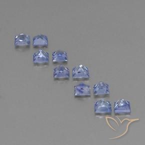 2.51캐럿 천연 라이트 블루 사파이어 보석, 스퀘어, 3.3×3.3 mm, VVS-VS