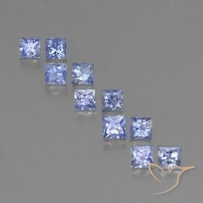 2.56캐럿 천연 파스텔 블루 사파이어 보석, 스퀘어, 3.2×3.2 mm, VS