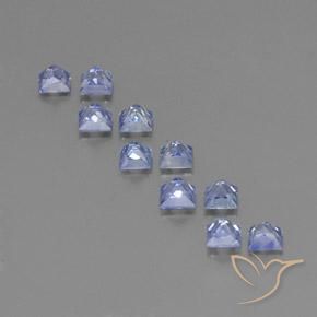 2.56캐럿 천연 파스텔 블루 사파이어 보석, 스퀘어, 3.2×3.2 mm, VS