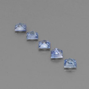 캐럿 천연 블루 사파이어 보석, 스퀘어, 3.7×3.7 mm, VVS-VS