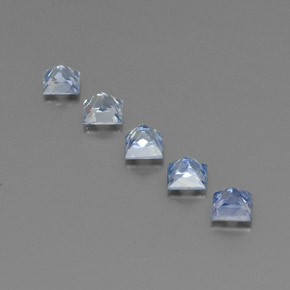 캐럿 천연 블루 사파이어 보석, 스퀘어, 3.8×3.7 mm, VS