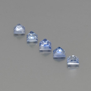 캐럿 천연 블루 사파이어 보석, 스퀘어, 3.7×3.7 mm, VS