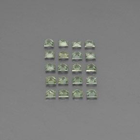 캐럿 천연 그린 사파이어 보석, 스퀘어, 2.8×2.7 mm, VVS-VS