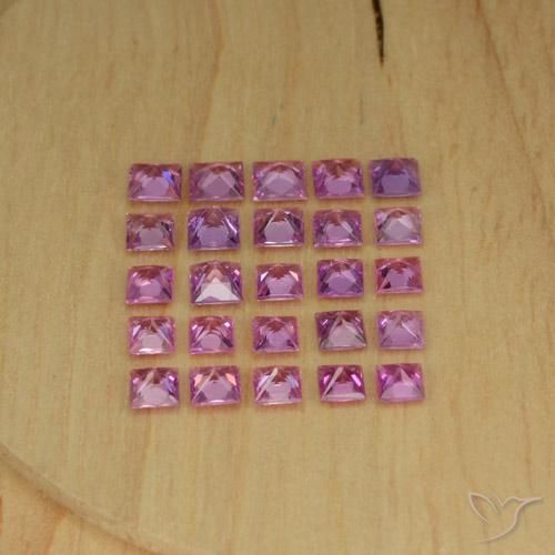 4.19캐럿 천연 라이트 퍼플 사파이어 보석, 정사각형, VVS-VS