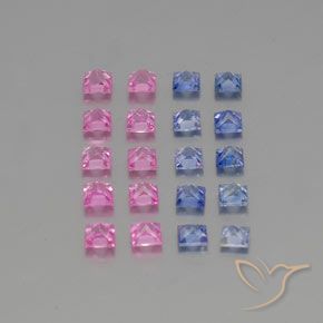 3.79캐럿 천연 다색 사파이어 보석, 정사각형, VVS-VS