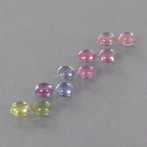 2.69캐럿 천연 멀티컬러 사파이어 보석, 라운드 컷, 3.69 mm, 투명한