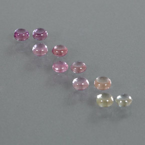 1.98캐럿 천연 멀티컬러 사파이어 보석, 라운드 컷, 3.20 mm, 투명한