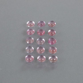 2.85캐럿 천연 라이트 핑크 사파이어 보석, 라운드 컷, 2.95 mm, 투명한