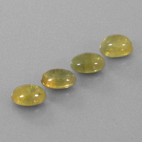 4.90캐럿 천연 미디엄 그린 사파이어 보석, 투명한, 7×4.9 mm, 투명/반투명