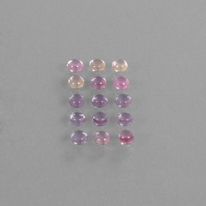 2.73캐럿 천연 멀티컬러 사파이어 보석, 라운드 컷, 3.02 mm, 투명한