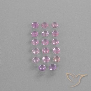 3.05캐럿 천연 매우 연한 핑크 사파이어 보석, 라운드 컷, 3.19 mm, 투명한