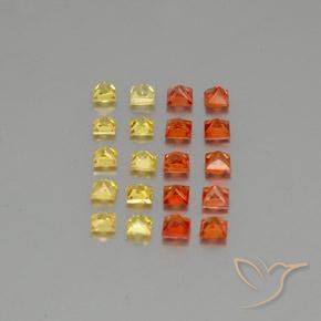 2.78캐럿 천연 멀티컬러 사파이어 보석, 스퀘어, 2.8×2.7 mm, VVS-VS
