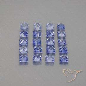 3.14캐럿 천연 일렉트릭 퍼플 블루 사파이어 보석, 스퀘어, 2.8×2.7 mm, VVS-VS