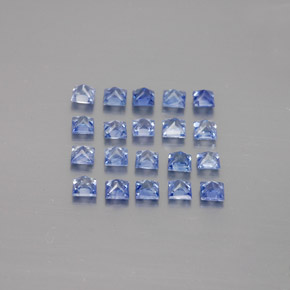 캐럿 천연 블루 사파이어 보석, 스퀘어, 2.3×2.3 mm, VVS-VS