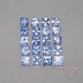 3.92캐럿 천연 인텐스 블루 사파이어 보석, 정사각형, VVS-VS