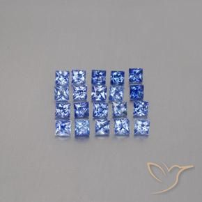 2.80캐럿 천연 미디엄 다크 블루 사파이어 보석, 스퀘어, 2.7×2.7 mm, VVS-VS