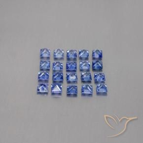 2.80캐럿 천연 미디엄 다크 블루 사파이어 보석, 스퀘어, 2.7×2.7 mm, VVS-VS