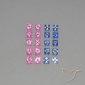 4.74캐럿 천연 다색 사파이어 보석, 정사각형, VVS-VS