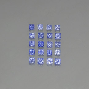 1.92캐럿 천연 블루 사파이어 보석, 스퀘어, 2.3×2.3 mm, VVS-VS