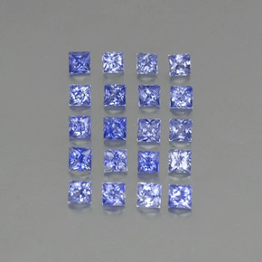 1.92캐럿 천연 블루 사파이어 보석, 스퀘어, 2.3×2.3 mm, VVS-VS
