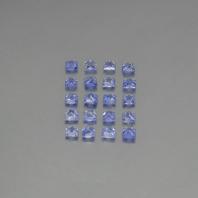 1.92캐럿 천연 블루 사파이어 보석, 스퀘어, 2.3×2.3 mm, VVS-VS