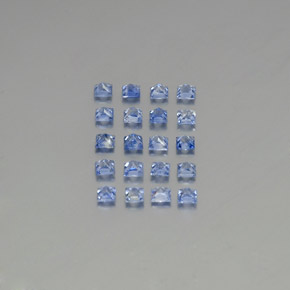 캐럿 천연 블루 사파이어 보석, 스퀘어, 2.3×2.3 mm, VVS-VS