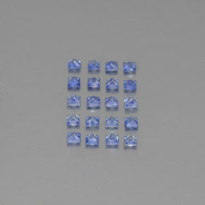 캐럿 천연 블루 사파이어 보석, 스퀘어, 2.5×2.5 mm, VVS-VS