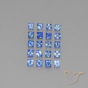 1.89캐럿 천연 미디엄 다크 블루 사파이어 보석, 스퀘어, 2.3×2.3 mm, VVS-VS