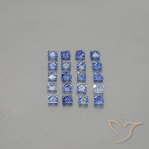 1.57캐럿 천연 미디엄 다크 블루 사파이어 보석, 스퀘어, 2.2×2.2 mm, VVS-VS