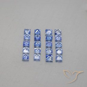 1.75캐럿 천연 미디엄 다크 블루 사파이어 보석, 스퀘어, 2.3×2.3 mm, VVS-VS