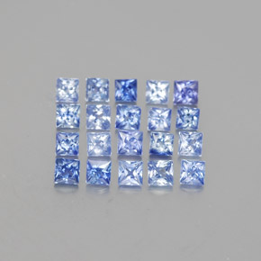캐럿 천연 블루 사파이어 보석, 스퀘어, 2.5×2.5 mm, VVS-VS