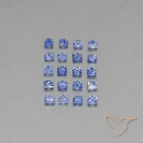 2.10캐럿 천연 블루 사파이어 보석, 스퀘어, 2.3×2.3 mm, VVS-VS