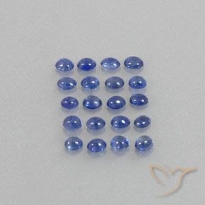 3.05캐럿 천연 다크 블루 사파이어 보석, 투명한, 3.3×2.7 mm, 투명/반투명