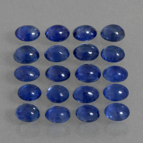 캐럿 천연 블루 사파이어 보석, 타원형 컷, 3.3×2.7 mm, 투명한