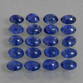 캐럿 천연 블루 사파이어 보석, 타원형 컷, 3.6×3 mm, 투명한