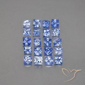 2.34캐럿 천연 미디엄 다크 블루 사파이어 보석, 정사각형, VVS-VS