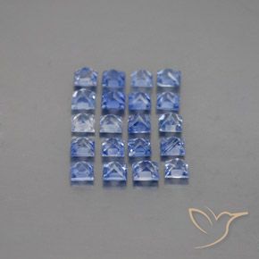 2.34캐럿 천연 미디엄 다크 블루 사파이어 보석, 정사각형, VVS-VS