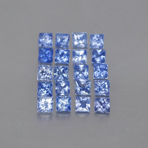 캐럿 천연 블루 사파이어 보석, 스퀘어, 2.1×2.1 mm, VVS-VS