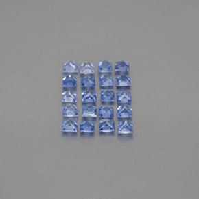 캐럿 천연 블루 사파이어 보석, 스퀘어, 2.1×2.1 mm, VVS-VS