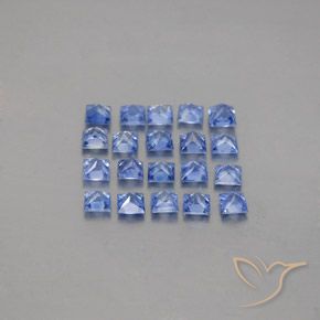 2.49캐럿 천연 파스텔 블루 사파이어 보석, 스퀘어, 2.6×2.6 mm, VVS-VS